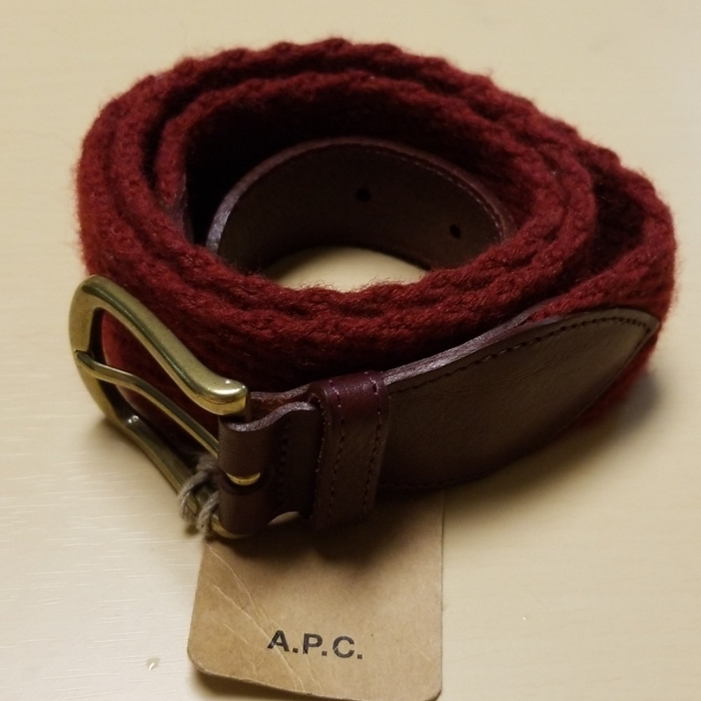 A.P.C. Belt Burgundy